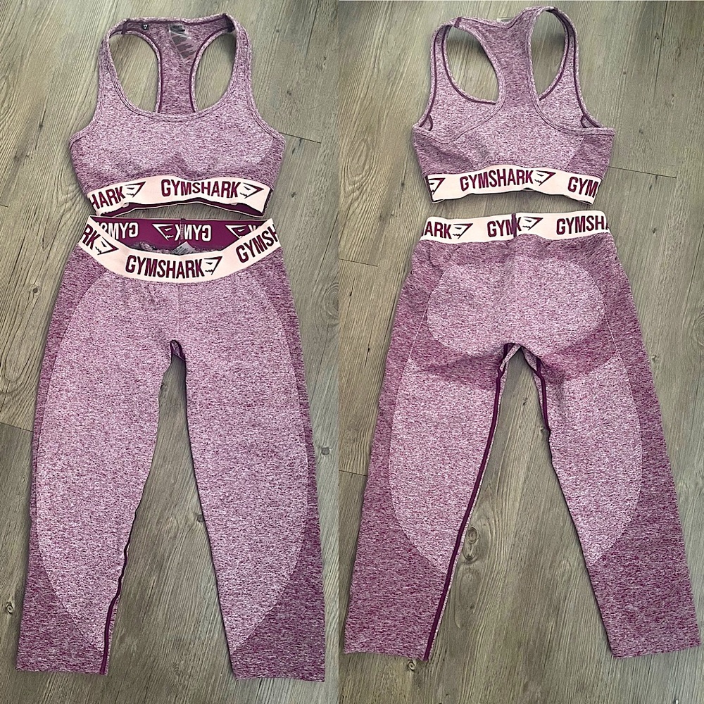 Gymshark NWOT Flex Cropped Leggings/Sports Bra Set